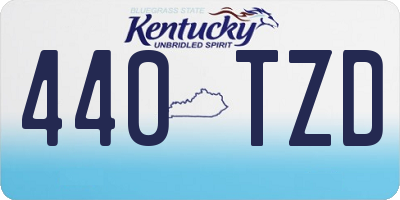 KY license plate 440TZD
