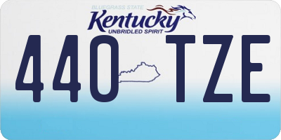 KY license plate 440TZE