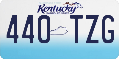 KY license plate 440TZG