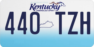 KY license plate 440TZH