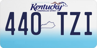KY license plate 440TZI