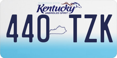 KY license plate 440TZK