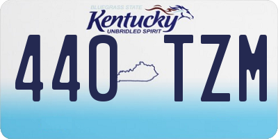KY license plate 440TZM