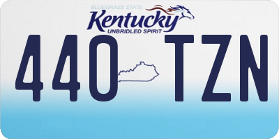 KY license plate 440TZN