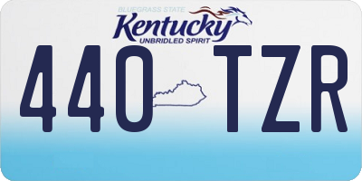 KY license plate 440TZR