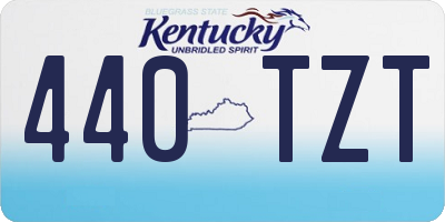 KY license plate 440TZT