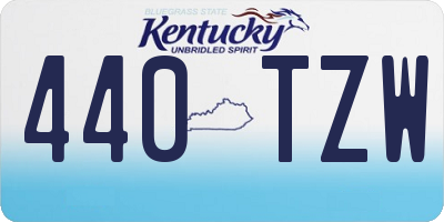 KY license plate 440TZW
