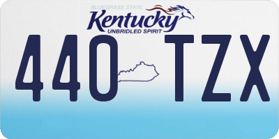 KY license plate 440TZX