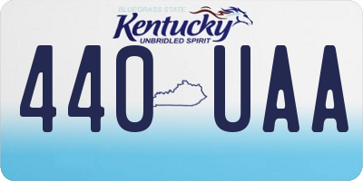 KY license plate 440UAA