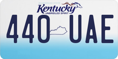 KY license plate 440UAE