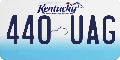 KY license plate 440UAG