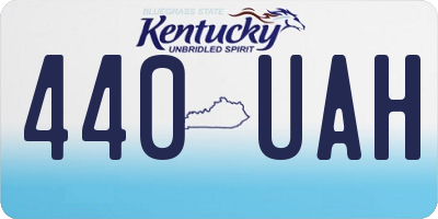 KY license plate 440UAH