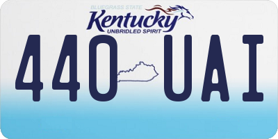 KY license plate 440UAI