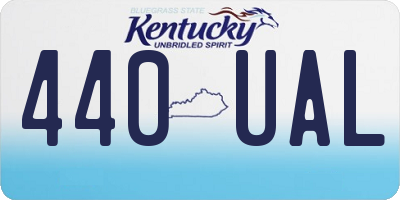 KY license plate 440UAL
