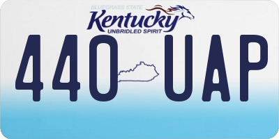 KY license plate 440UAP