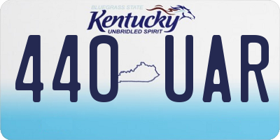 KY license plate 440UAR