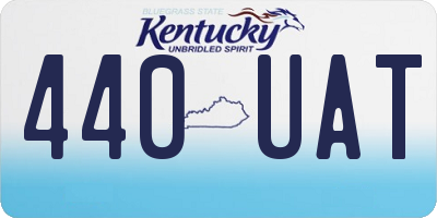 KY license plate 440UAT