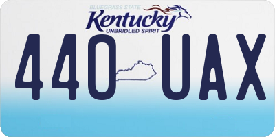 KY license plate 440UAX