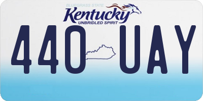 KY license plate 440UAY
