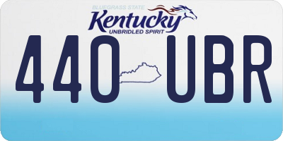 KY license plate 440UBR