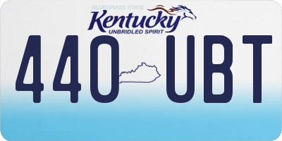 KY license plate 440UBT