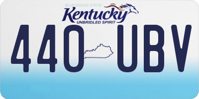 KY license plate 440UBV