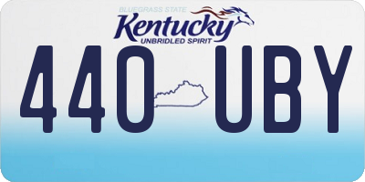 KY license plate 440UBY