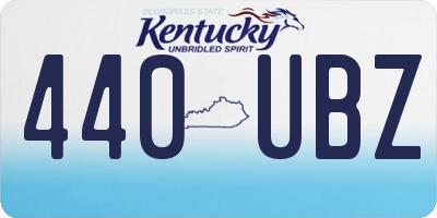 KY license plate 440UBZ
