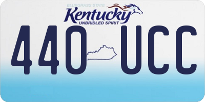 KY license plate 440UCC