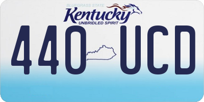 KY license plate 440UCD