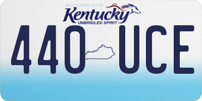 KY license plate 440UCE