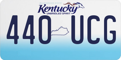 KY license plate 440UCG