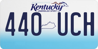 KY license plate 440UCH