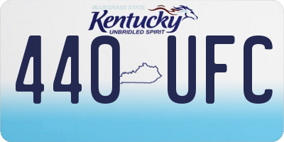 KY license plate 440UFC