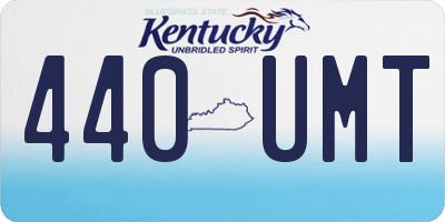 KY license plate 440UMT