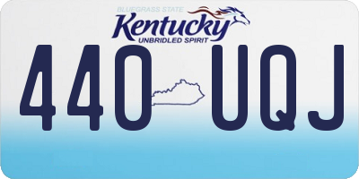 KY license plate 440UQJ