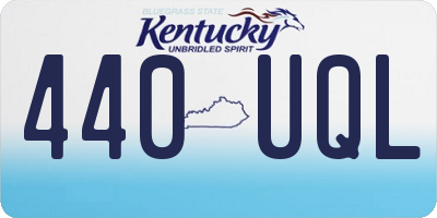 KY license plate 440UQL