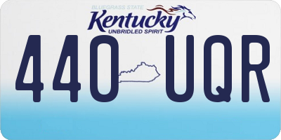 KY license plate 440UQR