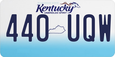 KY license plate 440UQW