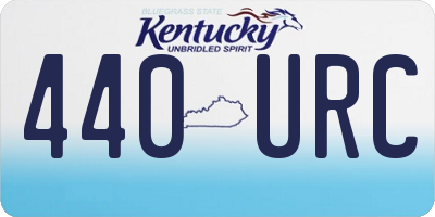 KY license plate 440URC