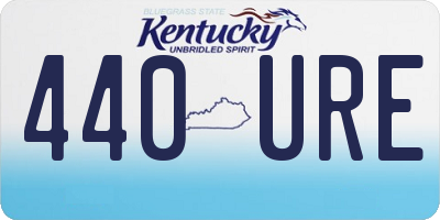 KY license plate 440URE
