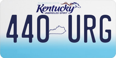 KY license plate 440URG