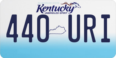 KY license plate 440URI