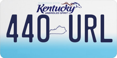 KY license plate 440URL