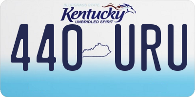 KY license plate 440URU
