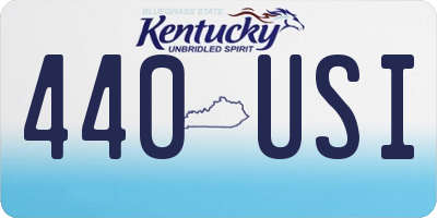 KY license plate 440USI