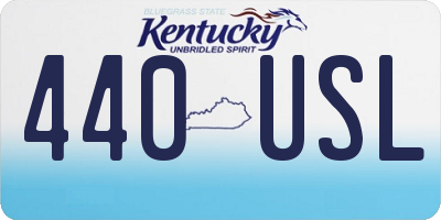 KY license plate 440USL