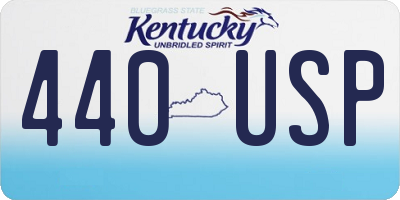 KY license plate 440USP