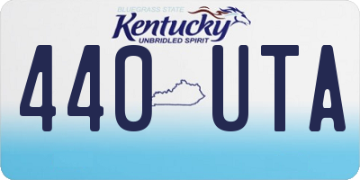 KY license plate 440UTA