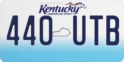 KY license plate 440UTB